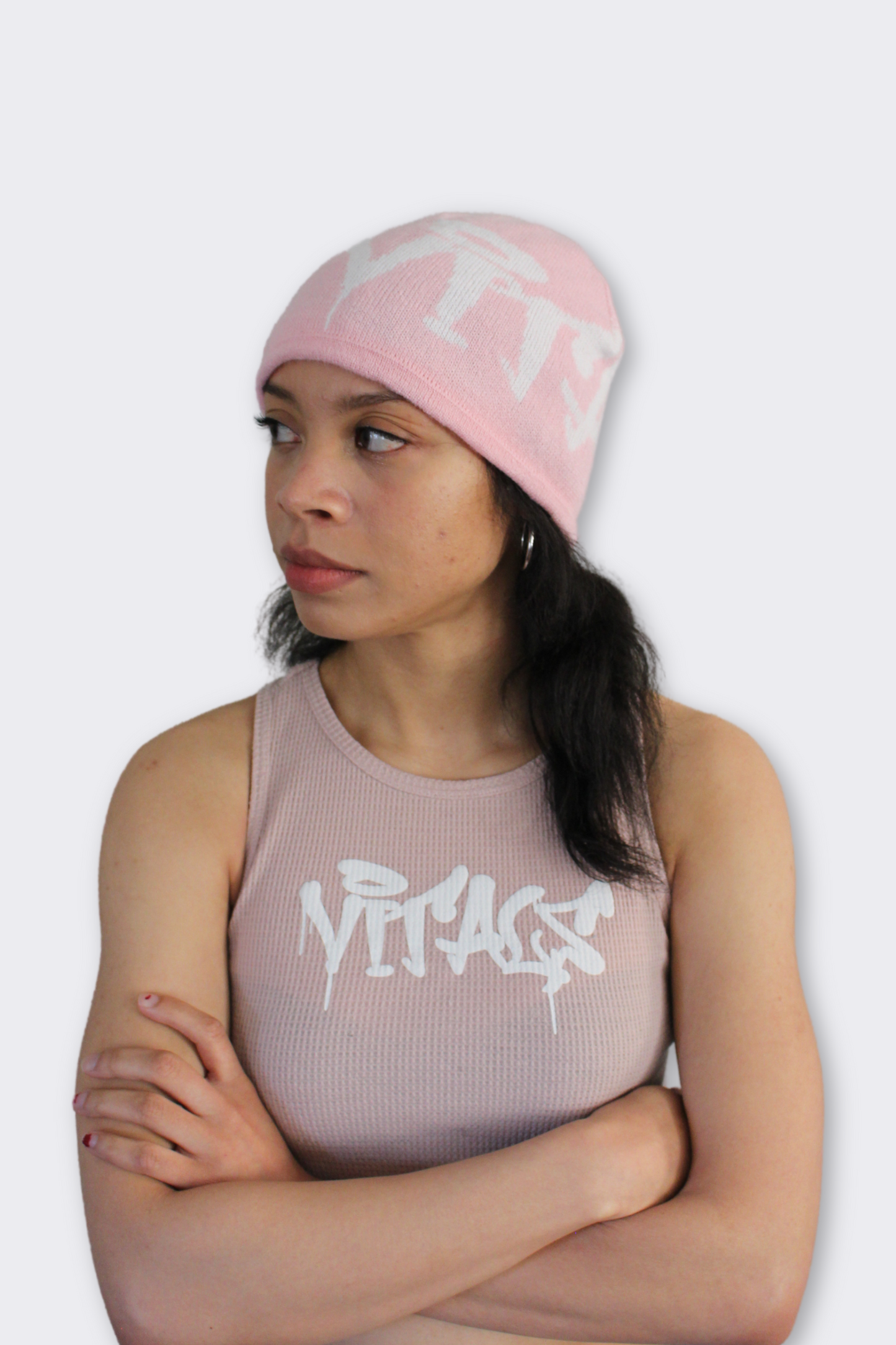 Satin Lined Beanie - Pink