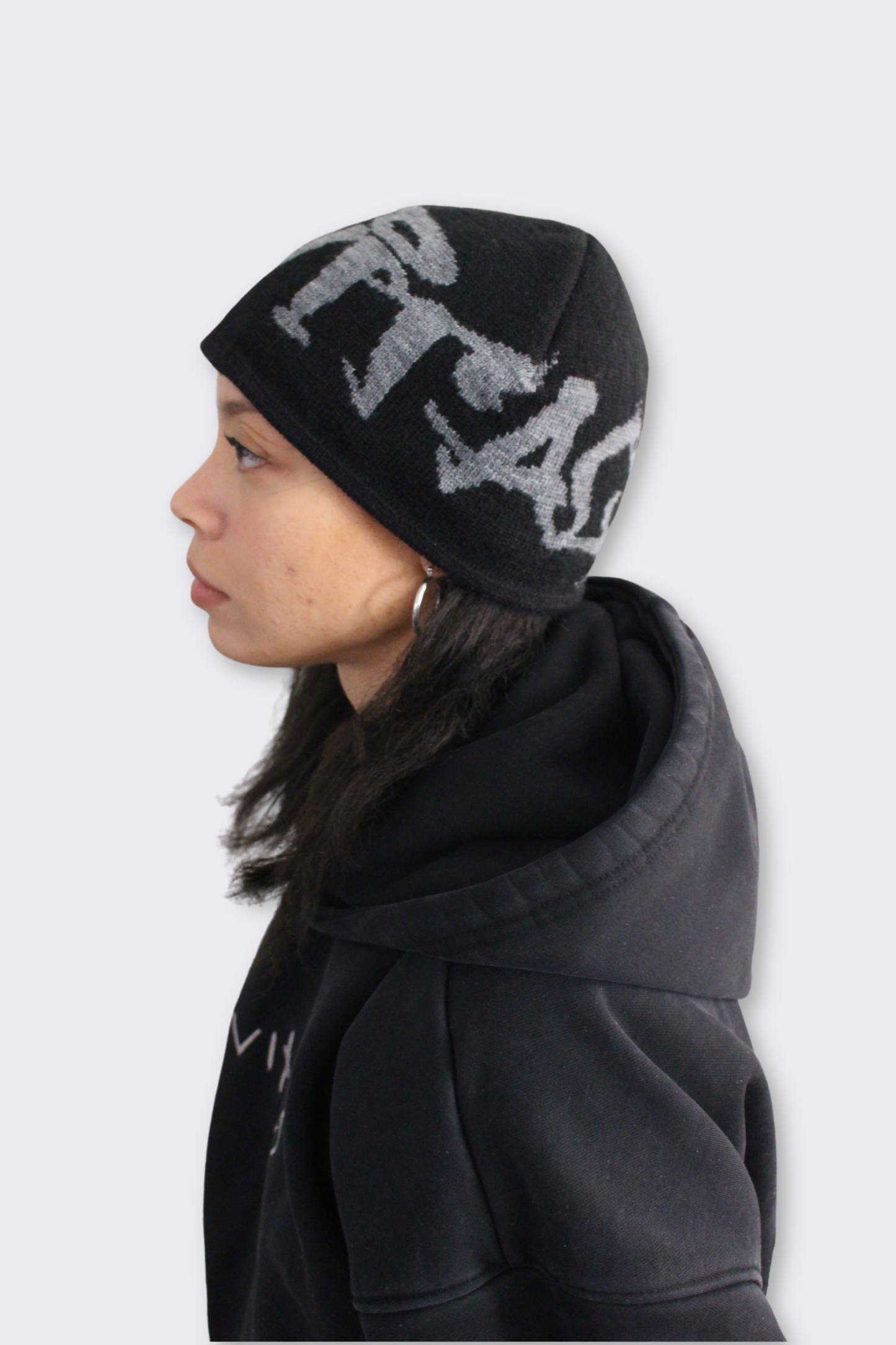 Satin Lined Beanie - Black