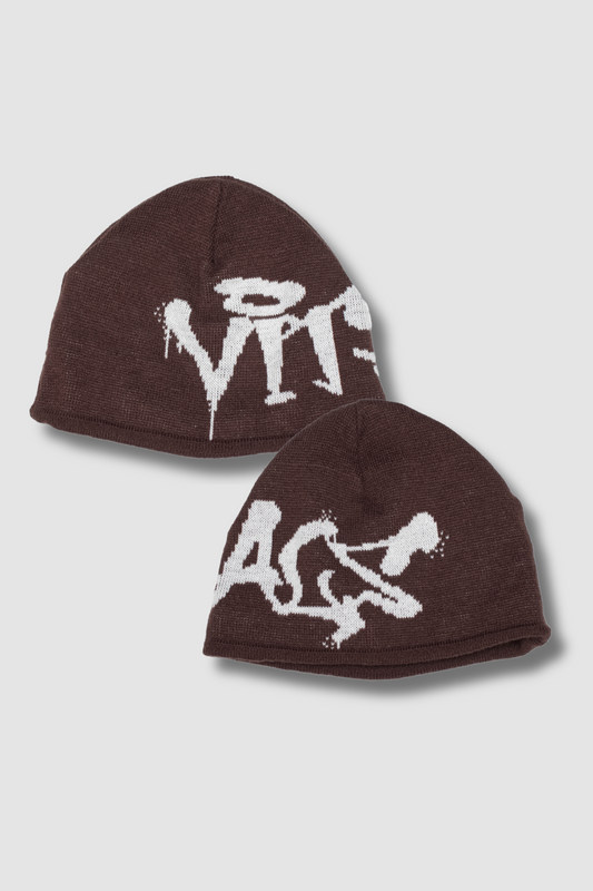 Satin Lined Beanie - Brown