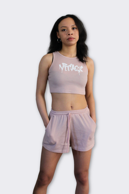 Summer Womens Twinset - Baby Pink