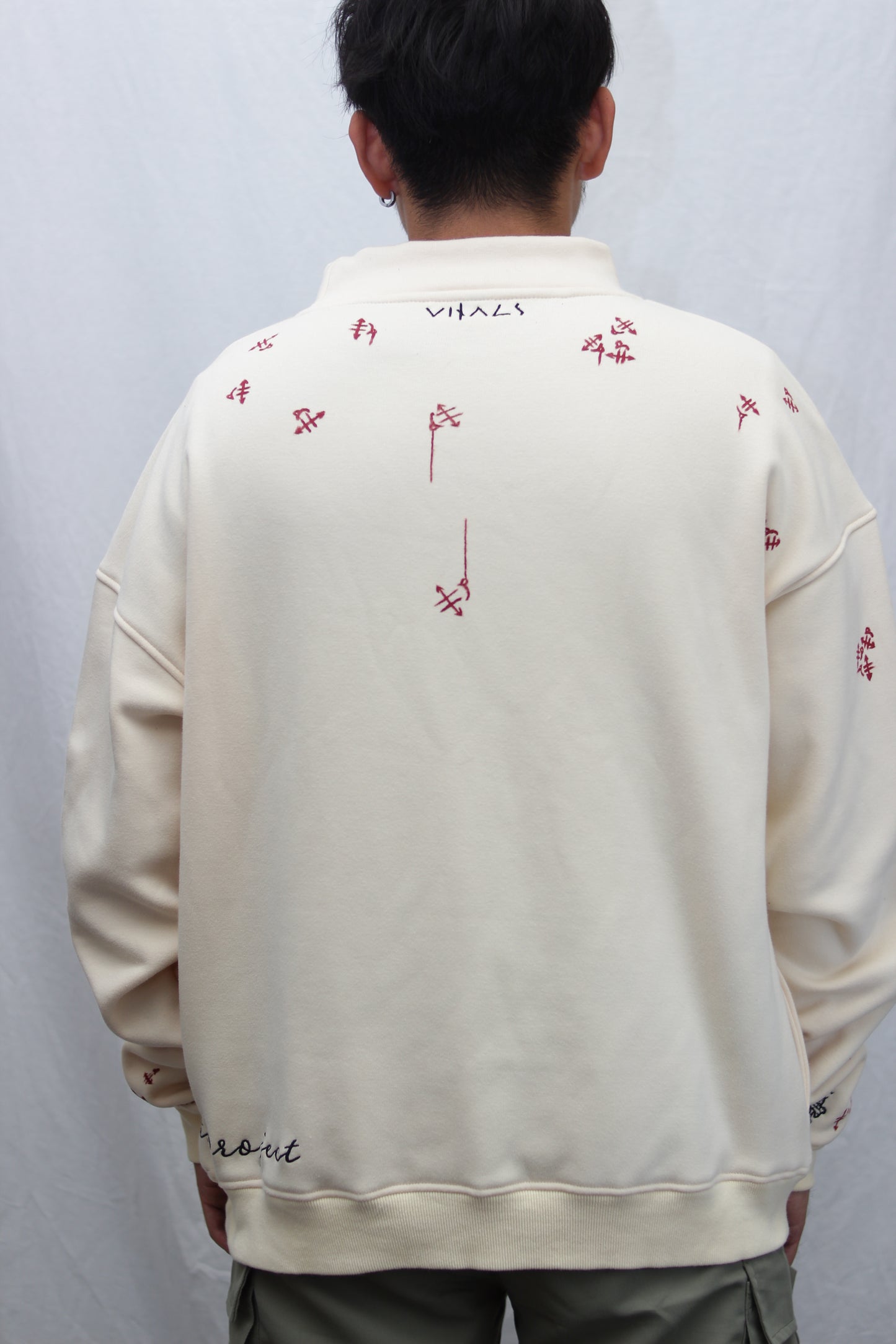 Bleeding Hearts Mock Neck